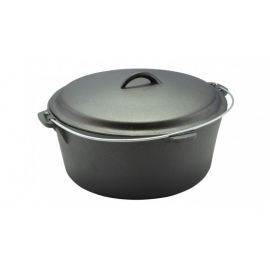 Cast iron pot with handle