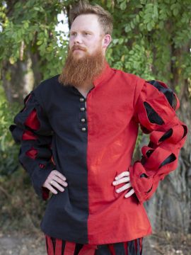 Landsknecht doublet black-red